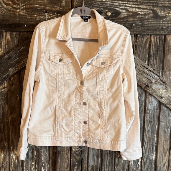 Buffalo David Bitton Jackets & Blazers - Buffalo David Bitton Women's Cream Jean Jacket
